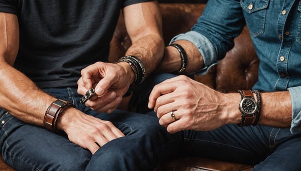 Bracelets en cuir pour homme : élégance au poignet